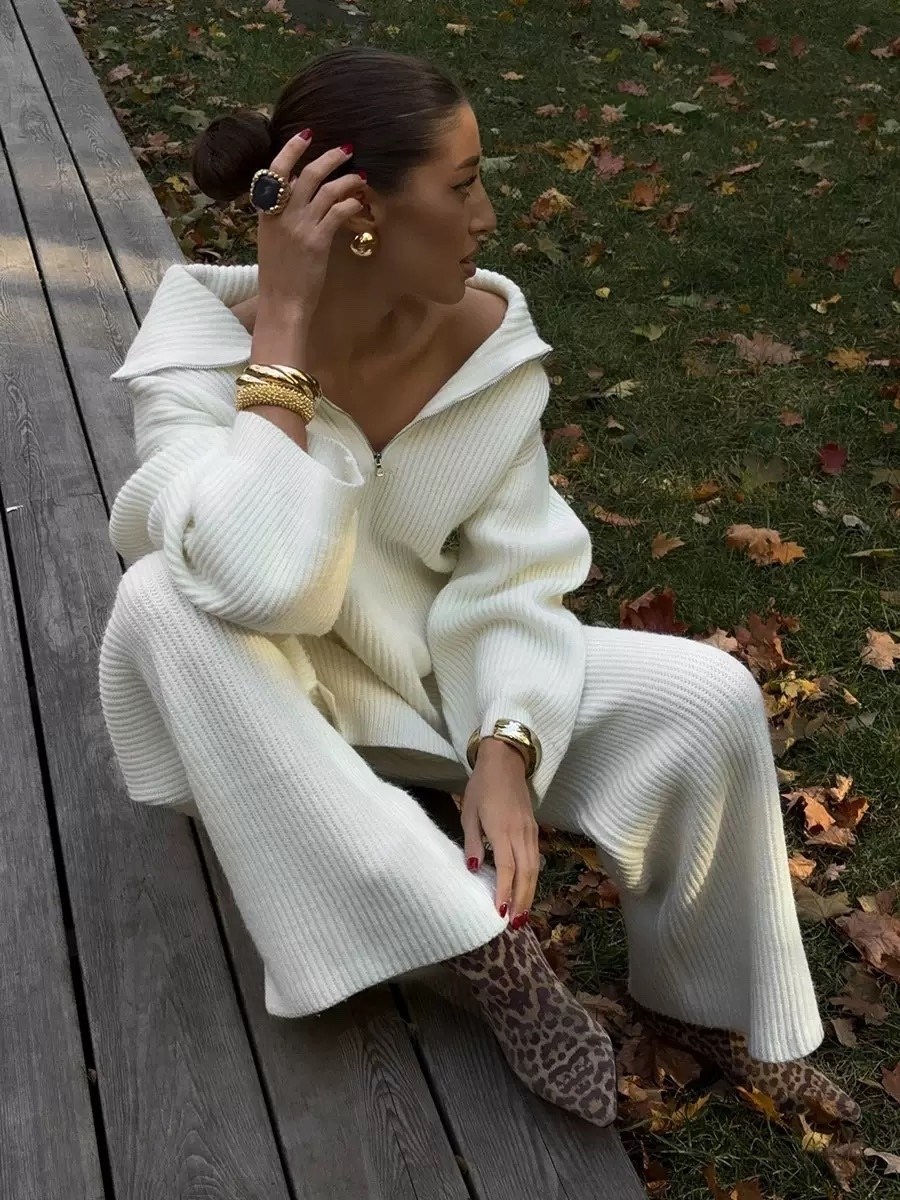 стильные костюмы,трикотажные костюмы,элегантные образы,костюмы брючные,женский костюм вязаный