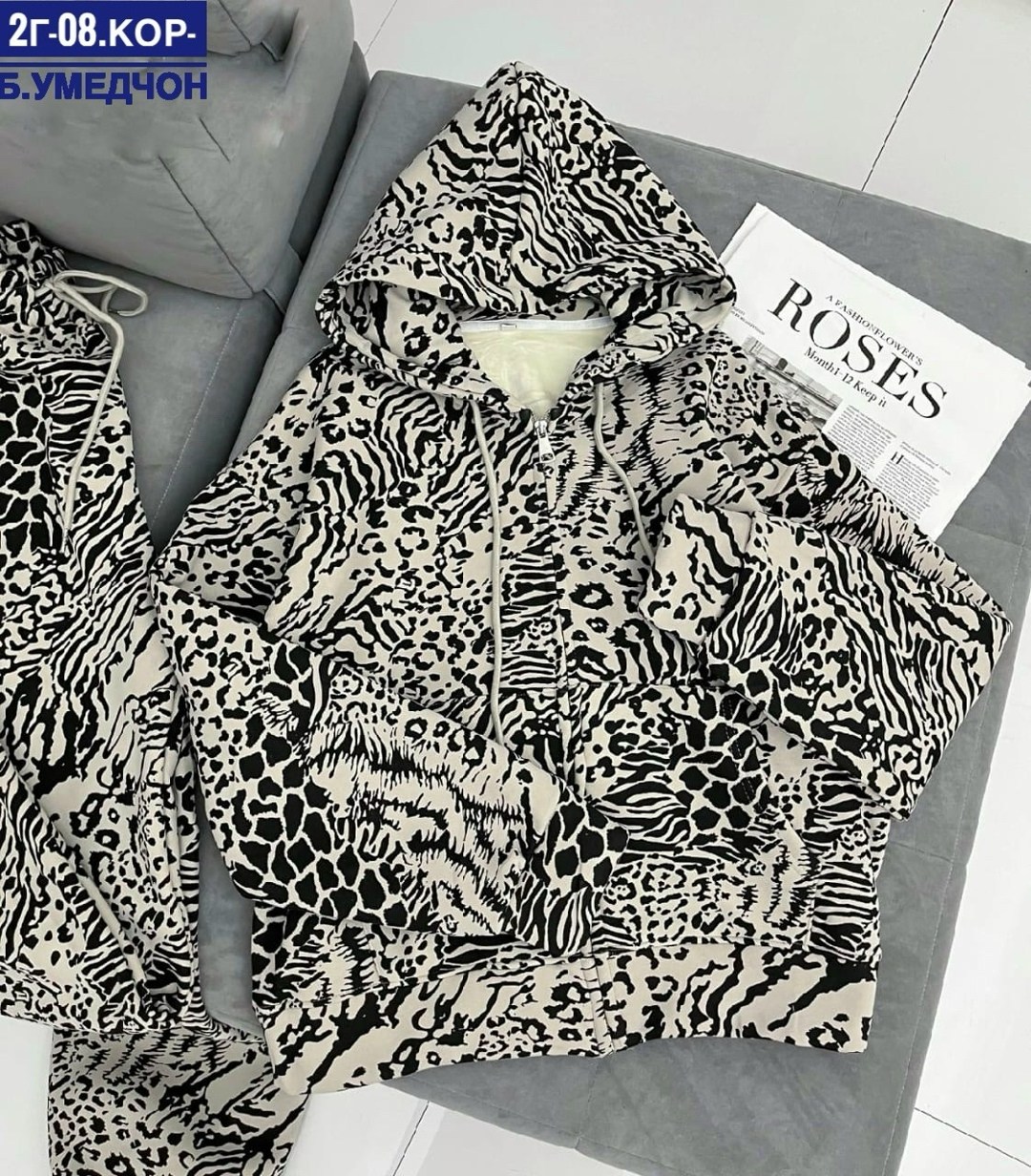 костюм двойка леопардовый,леопардовые костюмы,демисезонная куртка,флисовая куртка,