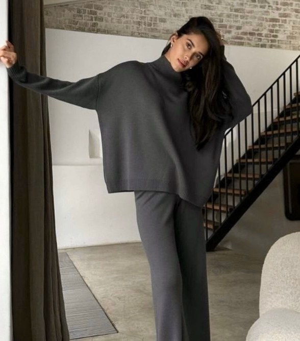 трикотажный костюм женский с брюками,костюм двойка кашемир,теплый трикотажный костюм,трикотажные костюмы,брючный костюм лапша женский