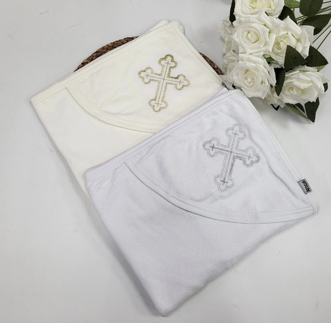полотенце для крещения,пеленка крестильная,детские крестильные полотенца с капюшоном,полотенце крестильное,крестильный комплект папитто