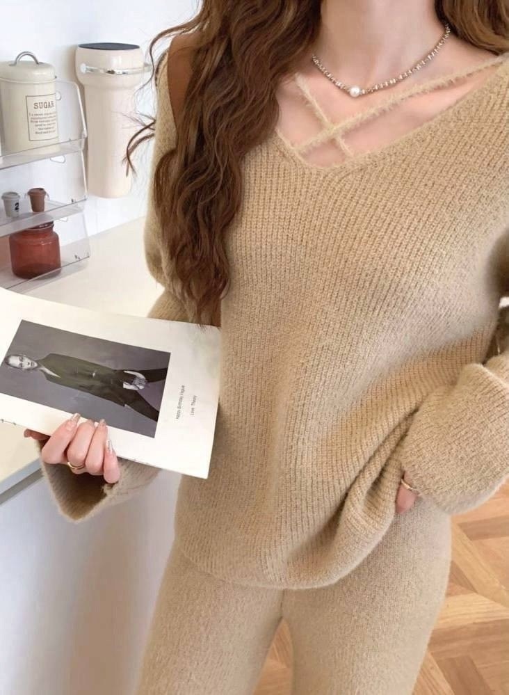 модные свитера,модный джемпер,женский трикотажный свитер с v образным вырезом,свитер кашемировый,вязаные костюмы