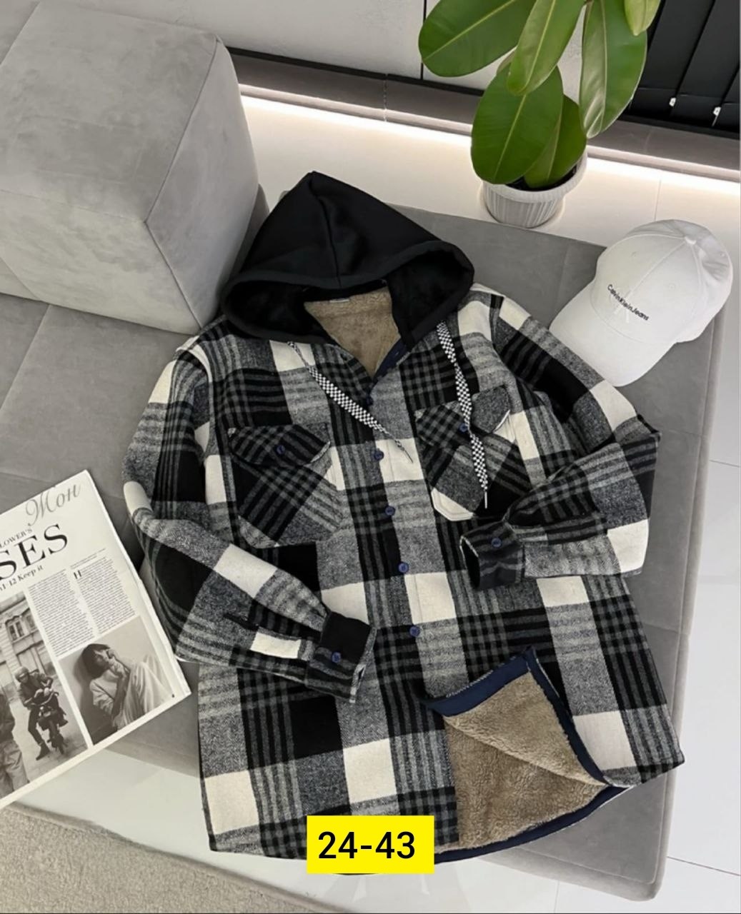 рубашка с капюшоном,рубашка в клетку с капюшоном,теплая рубашка,рубашка утепленная,рубашка в клетку теплая с капюшоном