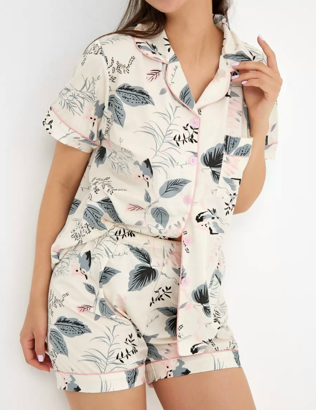 пижама женская рубашка шорты,стильная женская пижама,пижама с шортами и рубашкой домашняя,пижама женская шортами,пижама женская со штанами домашняя одежда комплект