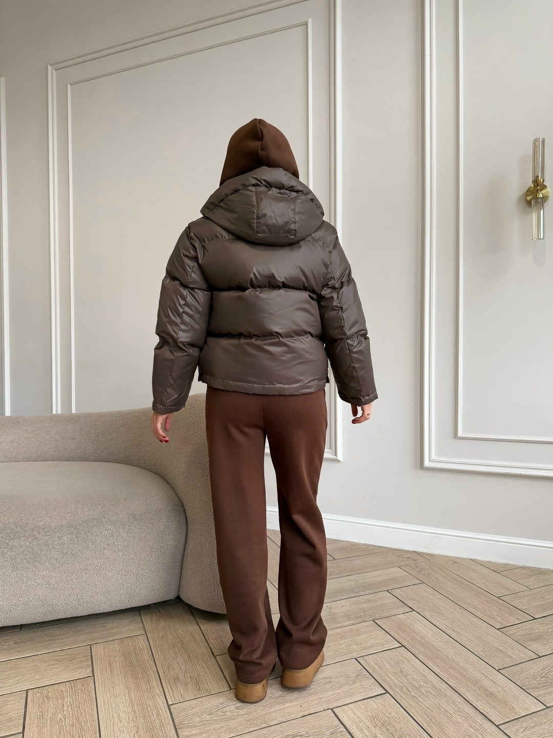 пуховик двусторонний,куртка женская,стильная куртка,куртка оверсайз,куртка