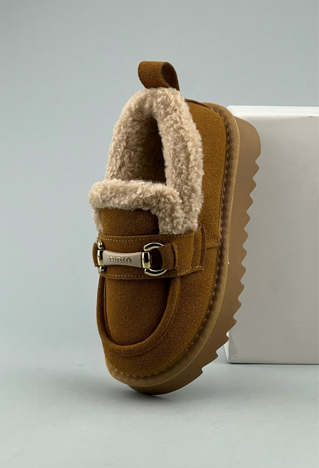 ,меховая ,женская ,лоферы с мехам,зимняя