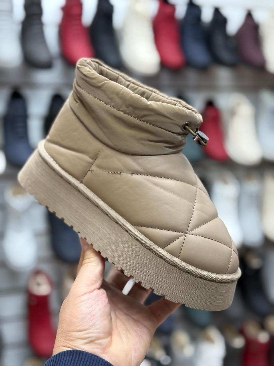 ,угги женские,угги дутики зимние короткие на высокой подошве,дутики угги женские,дутики угги