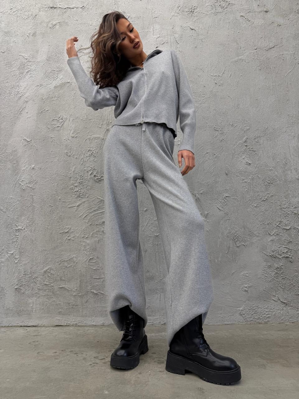 трикотажные костюмы,стильные костюмы,вязаный костюм с брюками палаццо,трикотажный костюм женский,трикотажный брючный костюм