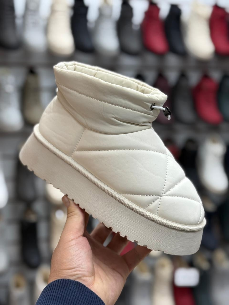 ,угги женские,угги дутики зимние короткие на высокой подошве,дутики угги женские,дутики угги