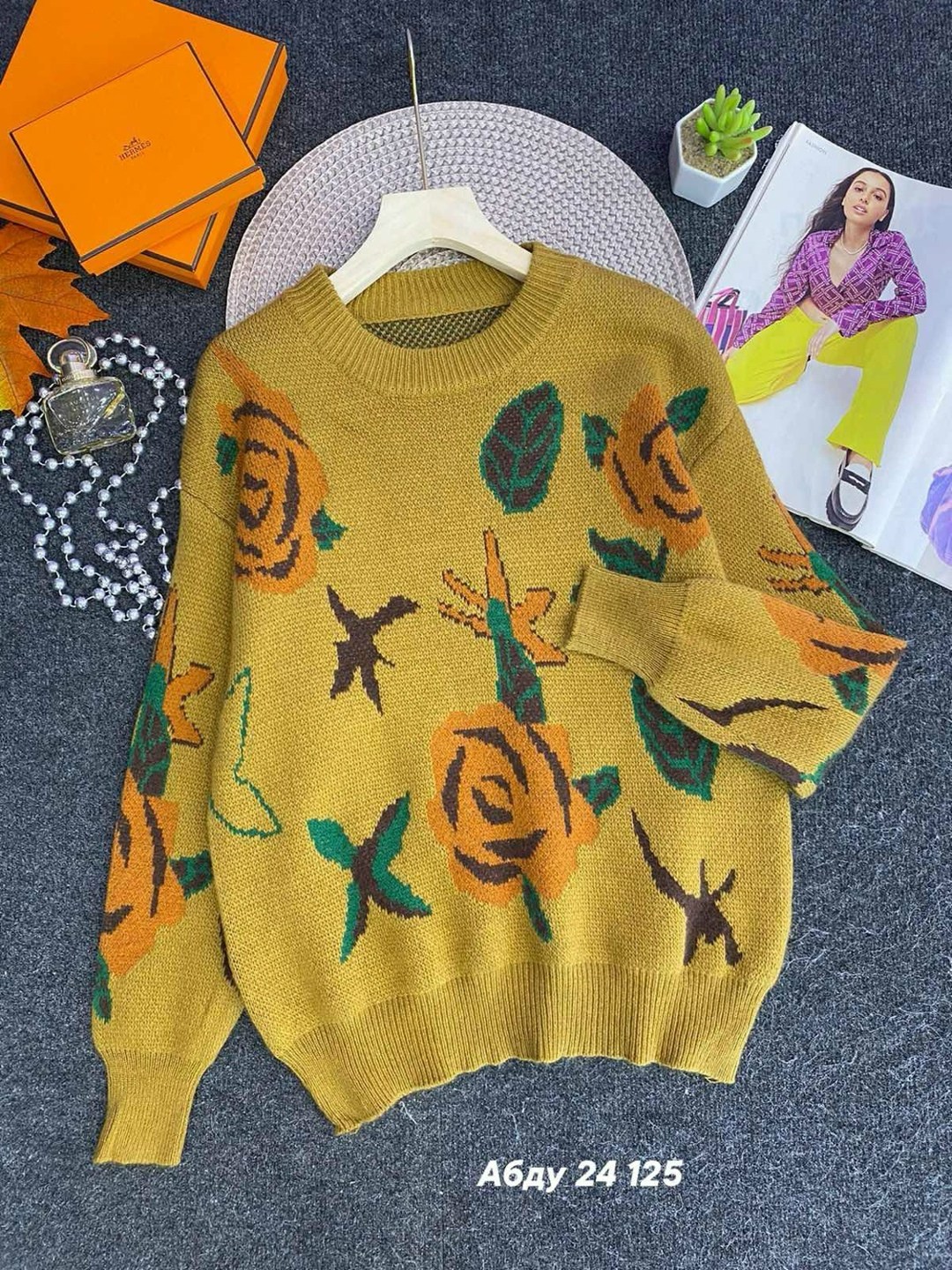 кофта вязаная,свитер для женщин,кофта женская,вязаные свитера,джемпер с розами