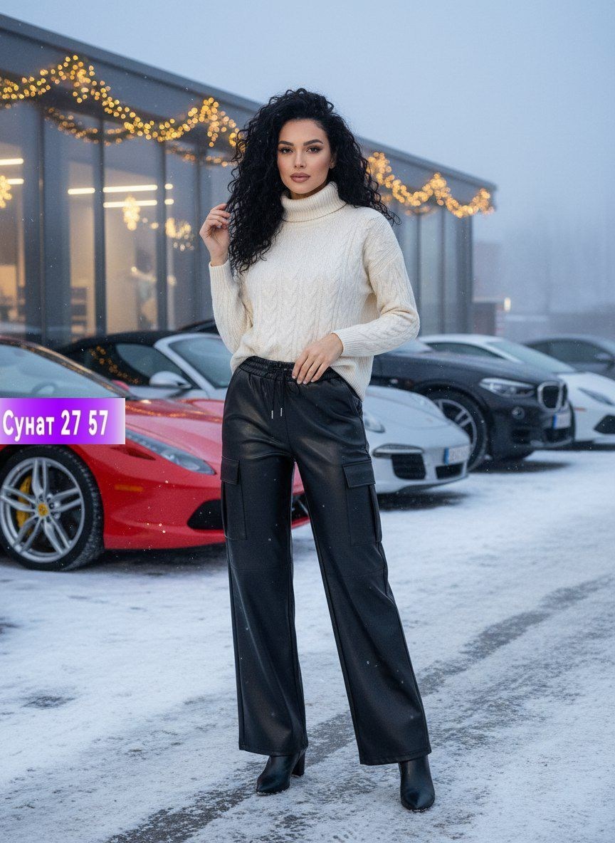 женские брюки,кожаные брюки,брюки экокожа с начесом,брюки кожаные палаццо,классические брюки