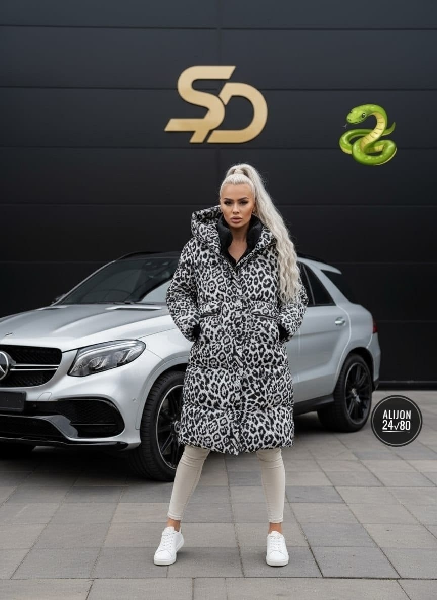 пуховик двусторонний,женская куртка,леопардовая куртка женская,зимние куртки женские,куртка пуховик