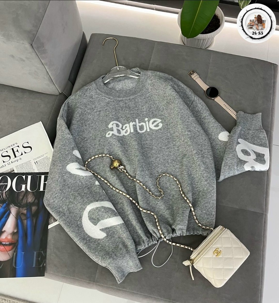 кофта модная,свитшот женская,кофта barbie,кофта женская,свитер с надписью barbie