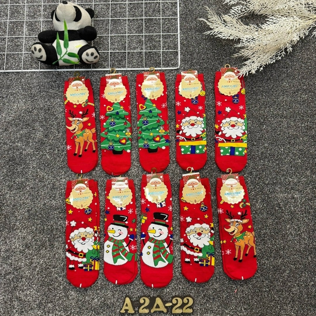 новогодние женские носки,новогодние носки,набор новогодние носки,amigobs носки новогодние 10 пар,детские новогодние носки