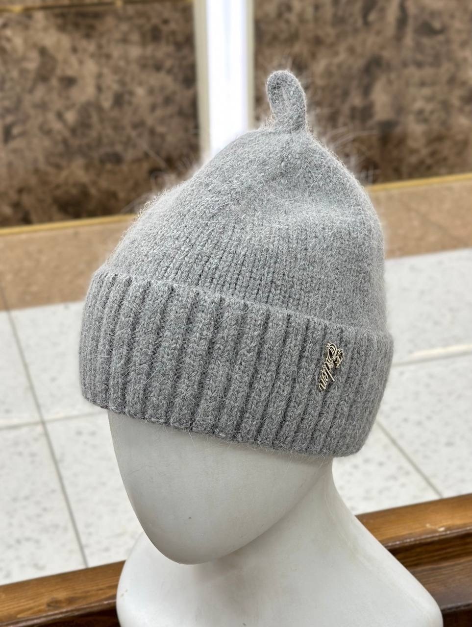 шапка белый,шапка женская,шапка,шапка бини ferz,шапка бини