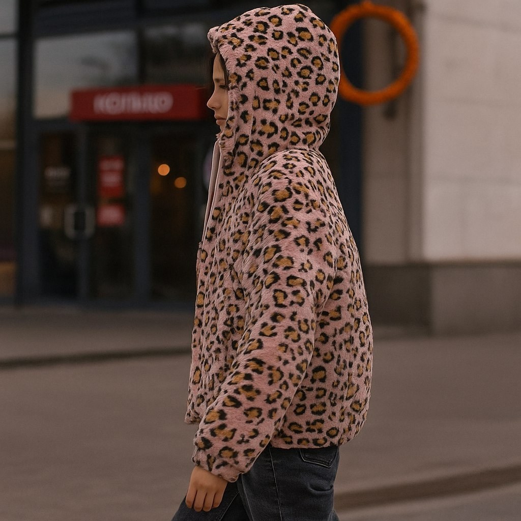 леопардовая куртка,gulliver леопардовая куртка,куртка с капюшоном,куртка женская,куртка зимний с капюшоном