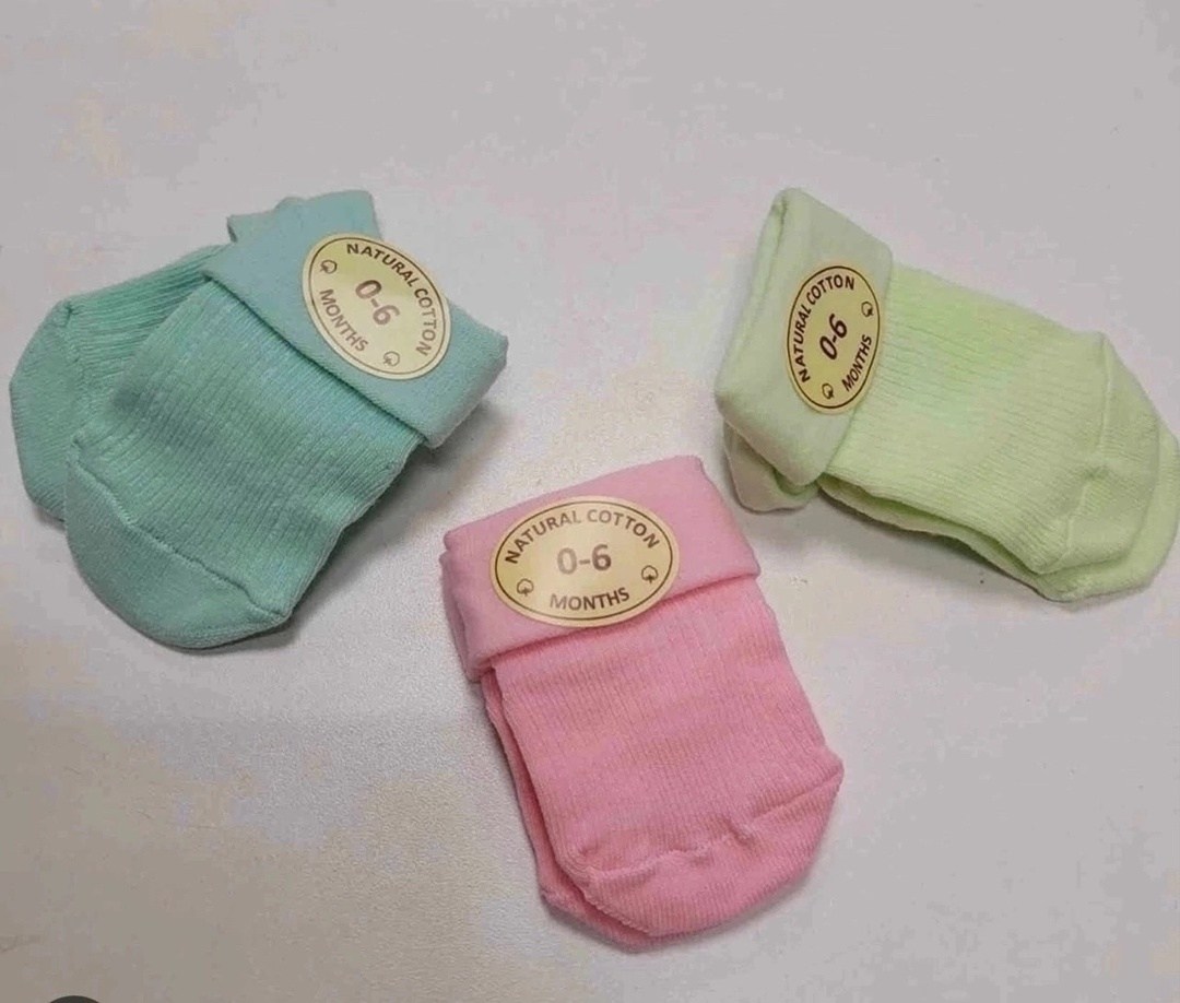 упаковка 12 шт,носки для новорожденной,носочки для малыша,носки для новорожденных,носки оптом