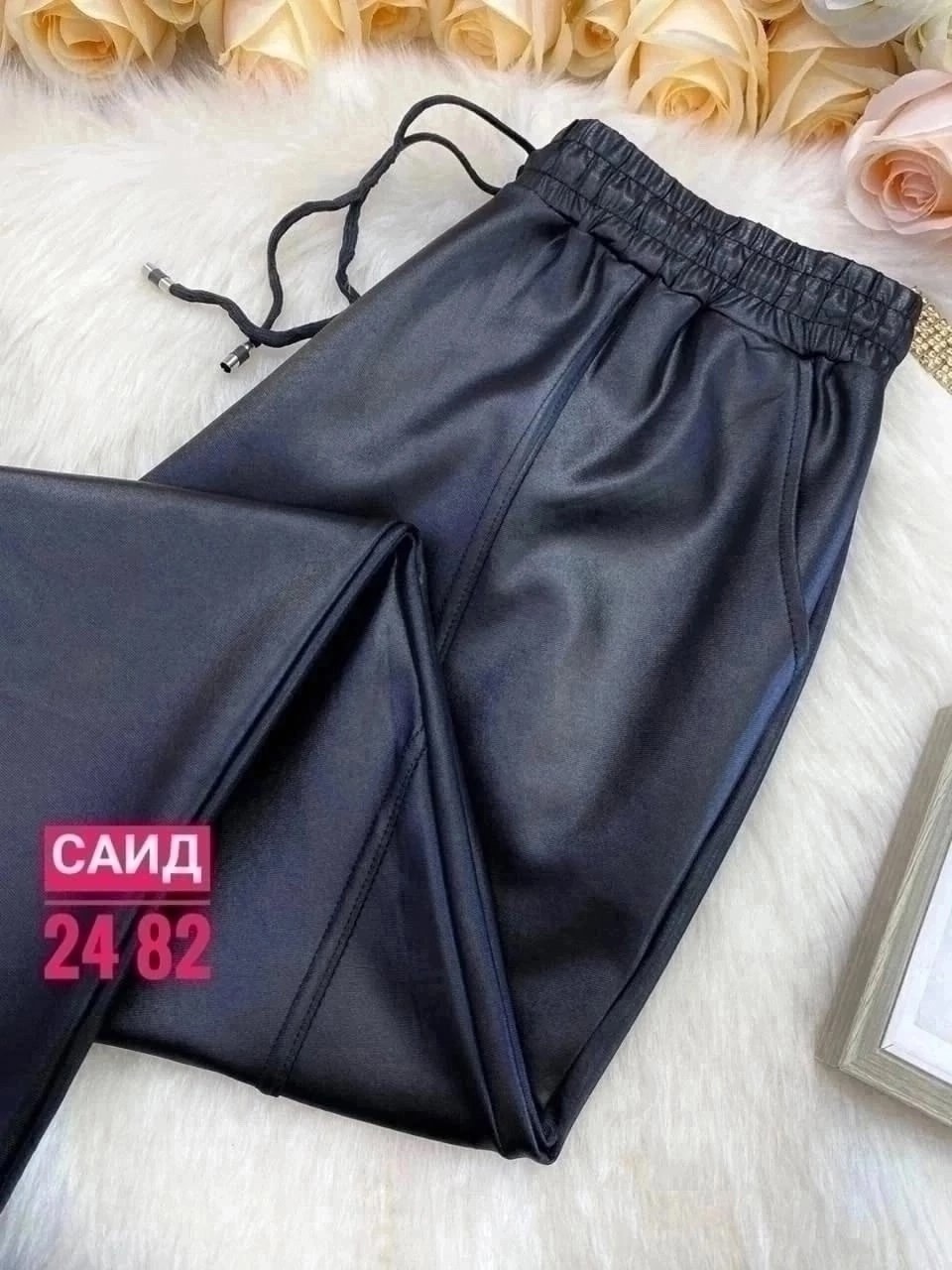 брюки кожаные женские штаны из экокожи с высокой,кожаные штаны,штаны из экокожи,брюки из экокожи женские,штаны кожаные женские