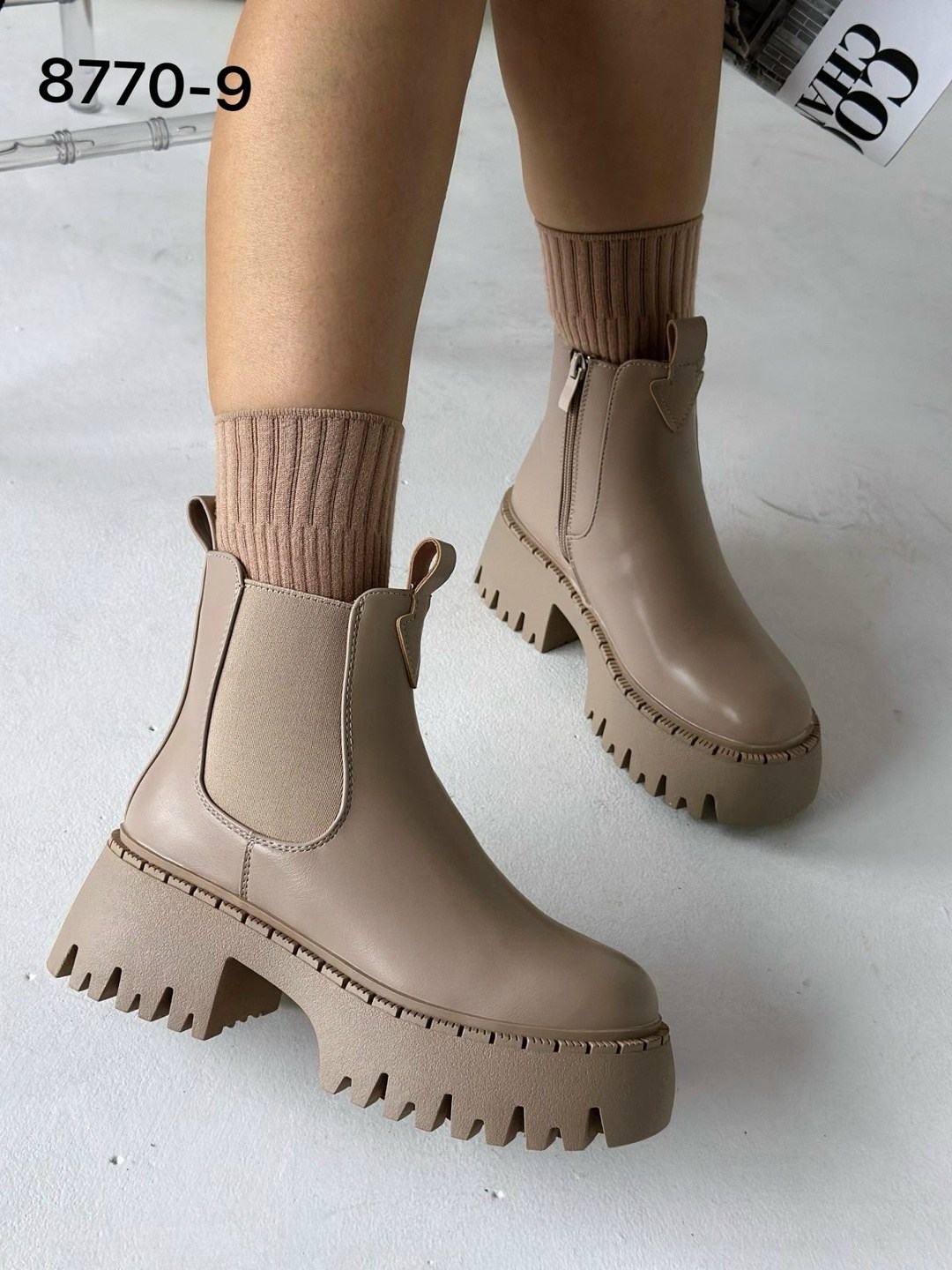 ,ботинки женские,ботинки женские экокожа,женская ,экокожа бежевая