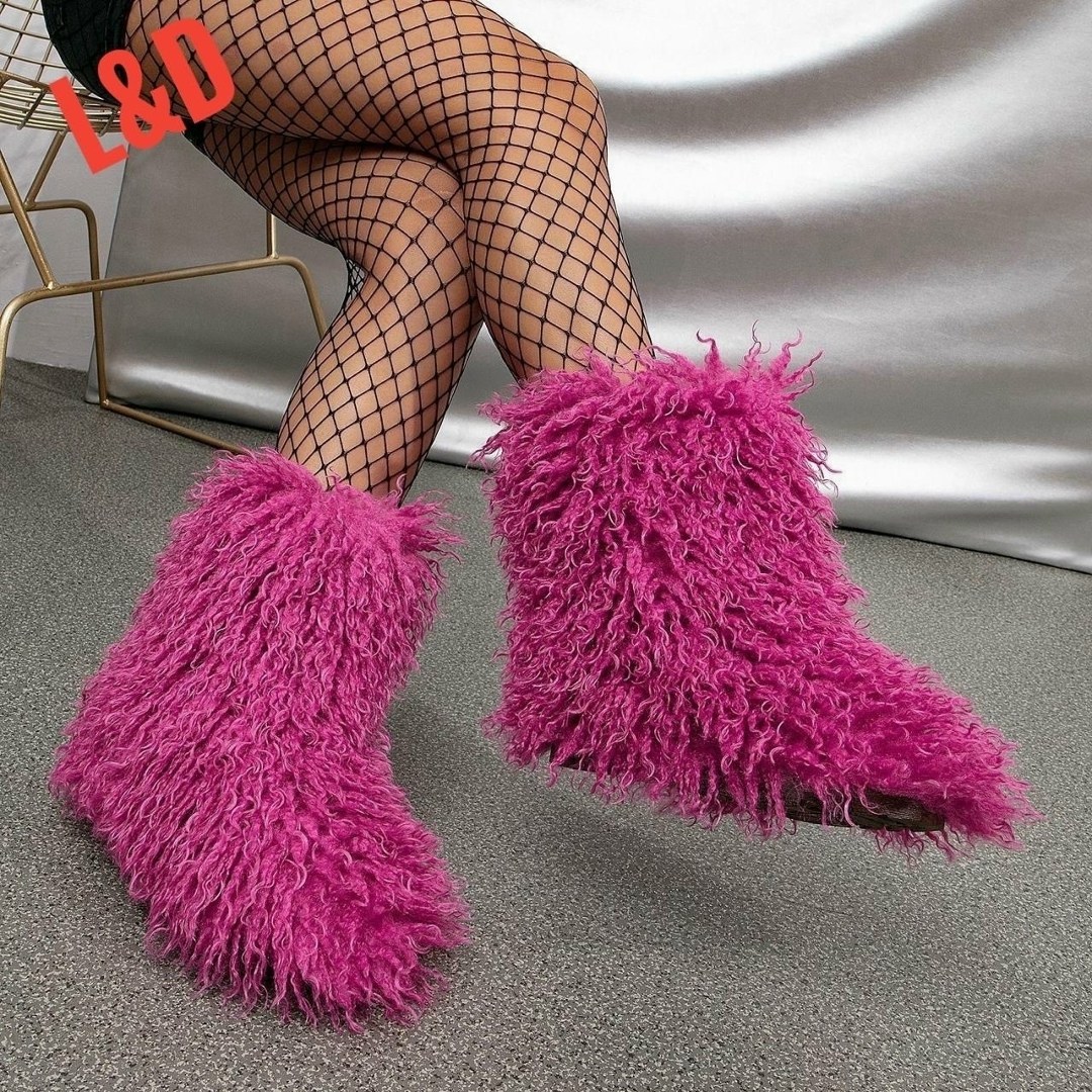 тапочки домашние пушистый,пушистые сапоги,меховые сапоги,пушистые ботинки,сапоги пушистые женские