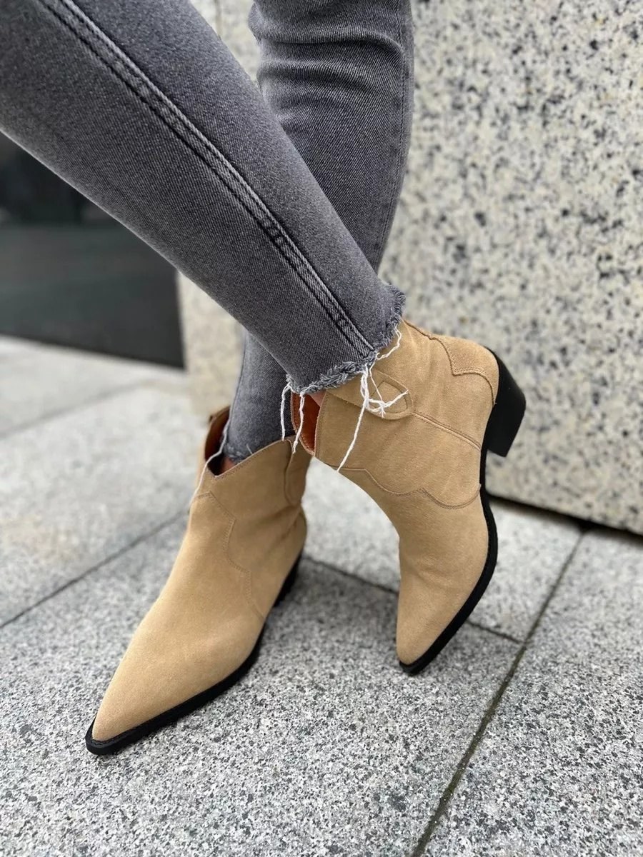 замшевые ботильоны,,замшевые ботинки,модные ботильоны,женские ботильоны из натуральной замши