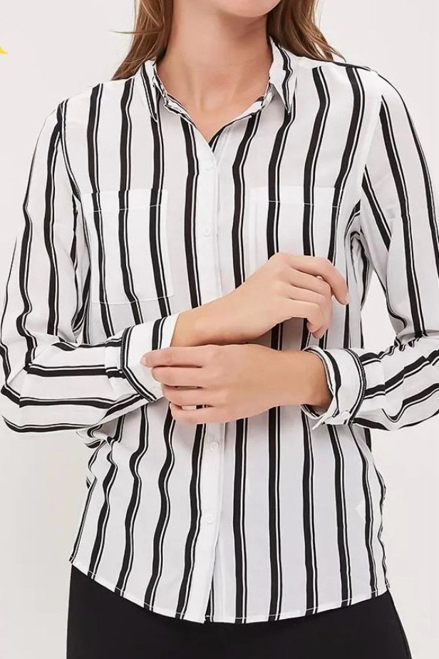 рубашка шифон,стильная рубашка,женские блузки и рубашки,блуза,рубашка женская в полоску