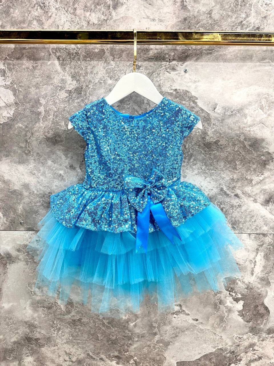 нарядное платье для девочки,голубое платье для девочки,платье для девочек,празднично нарядное платье для девочки,платье праздничное