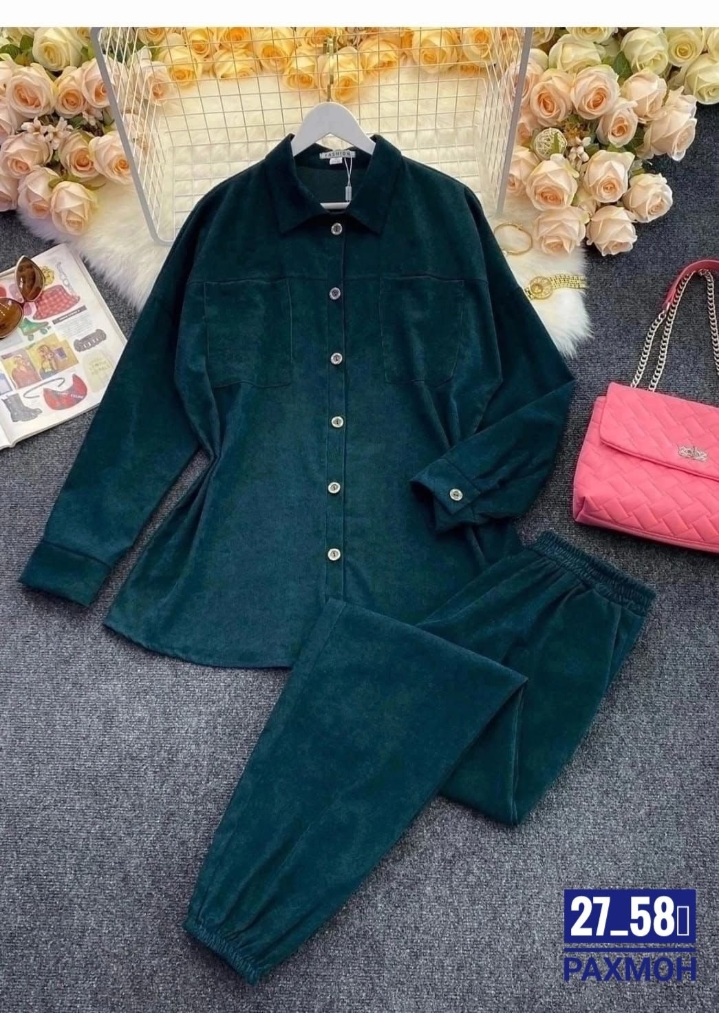 костюм двойка вельвет,костюм двойка вельвет ,костюм двойка женская,костюм брючный юрс 56 размер,костюм женский на флисе