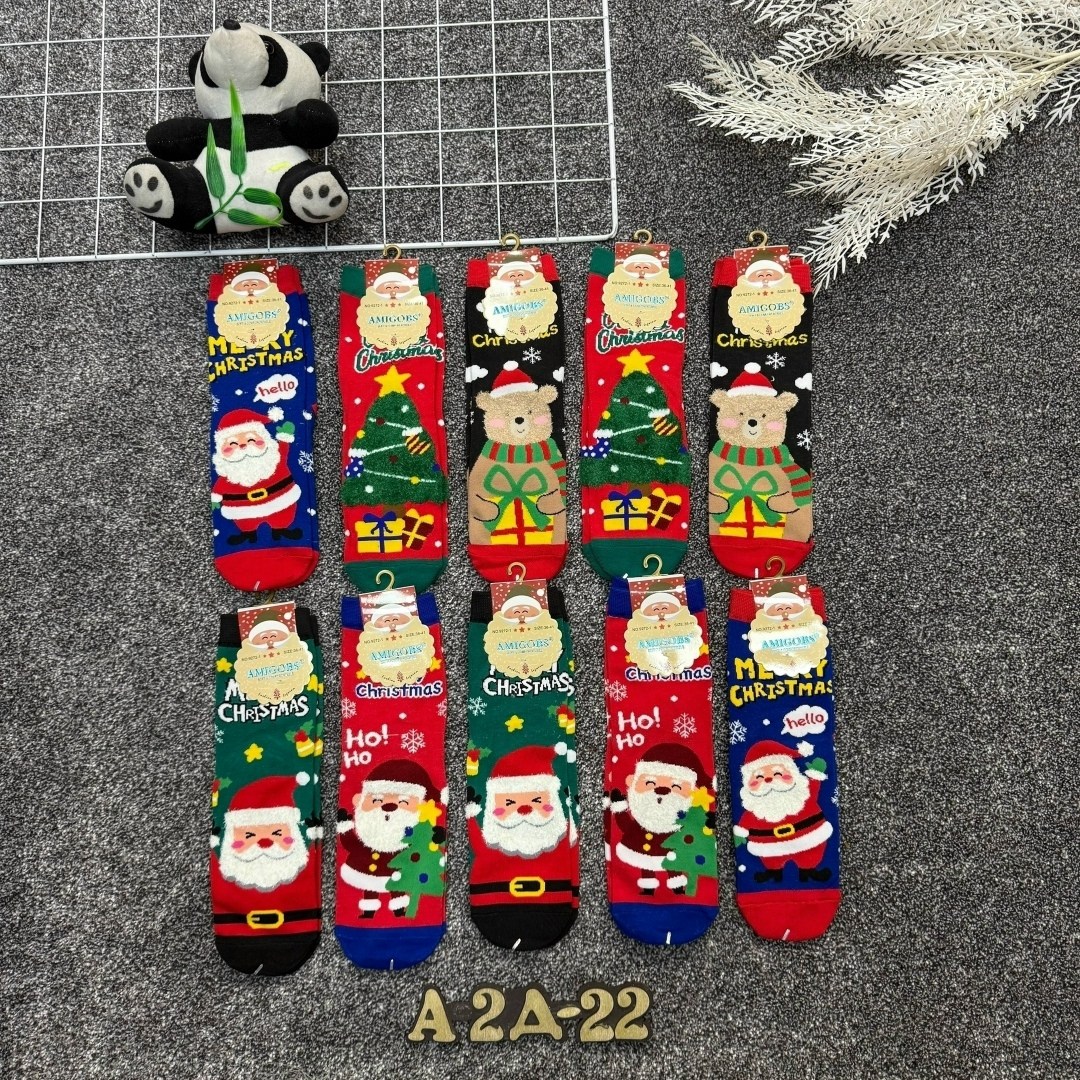 новогодние женские носки,новогодние носки,набор новогодние носки,amigobs носки новогодние 10 пар,детские новогодние носки
