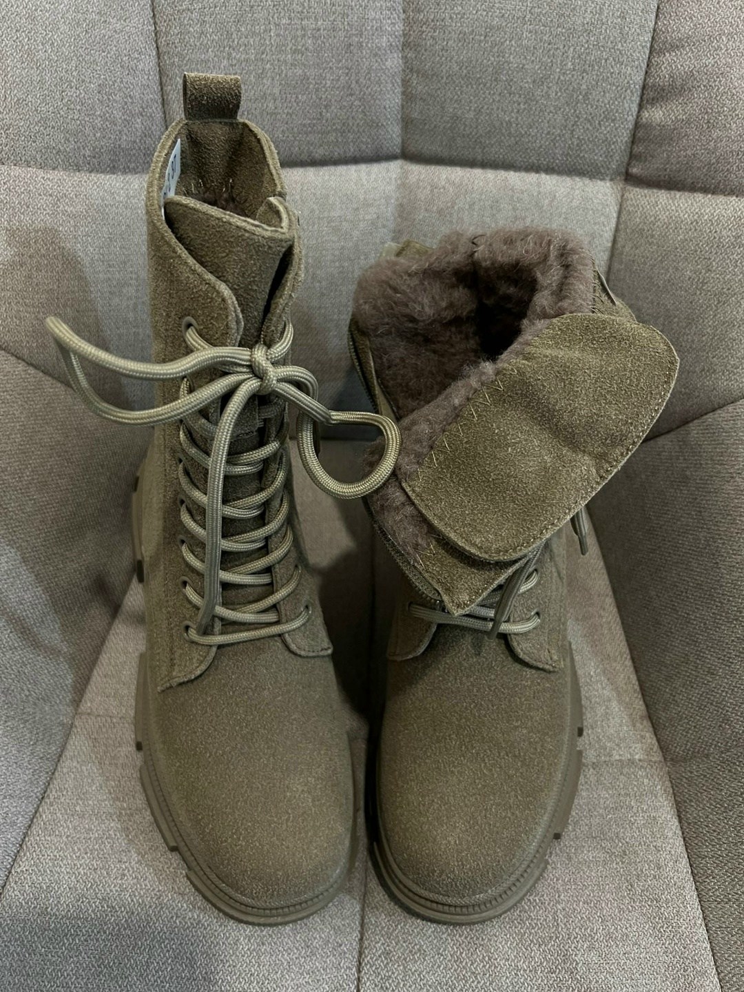 ботинки женские,,женская ,эконика высокие ботинки хаки,женские высокие ботинки