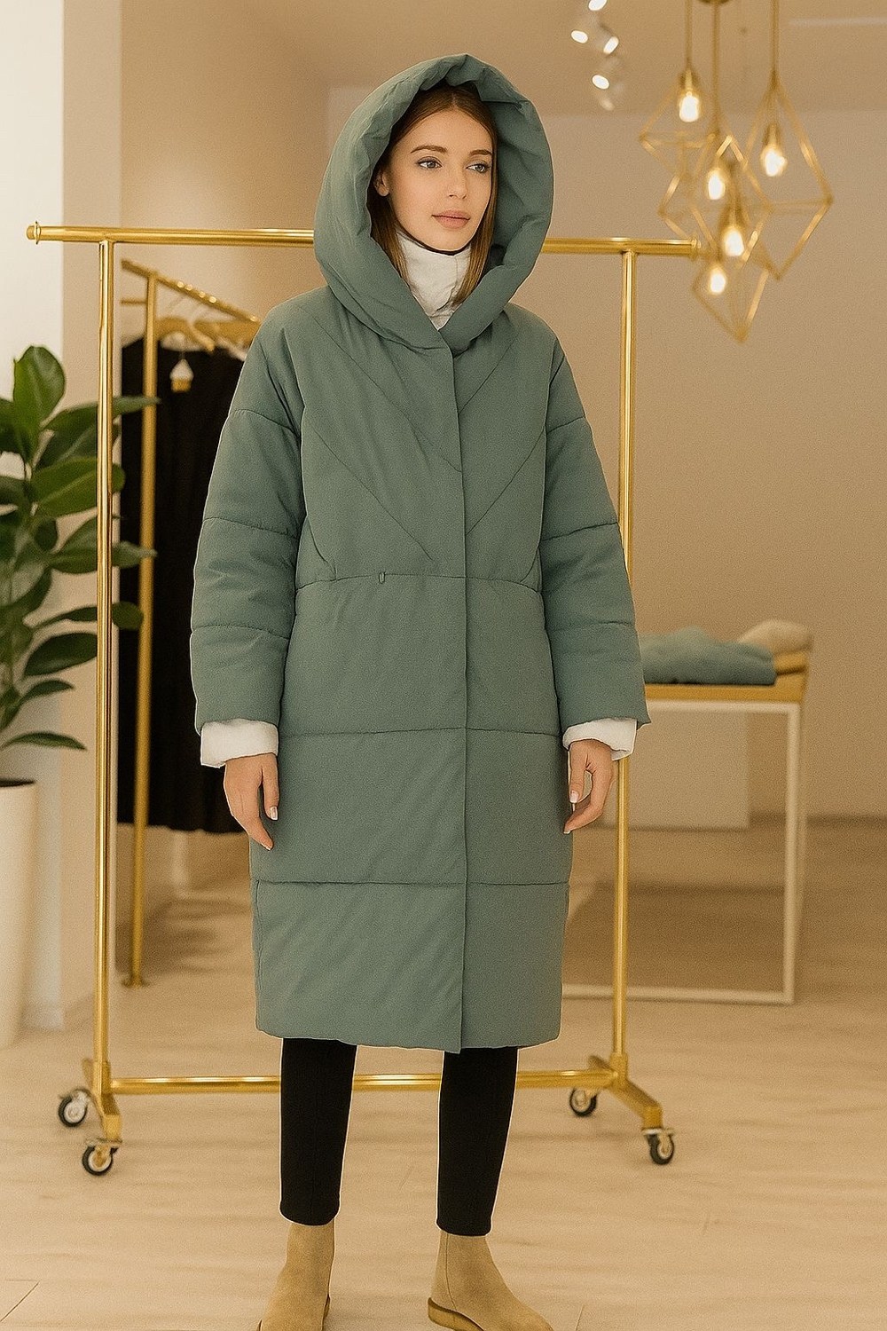 пуховики оверсайз,пальто утепленное,пальто пуховик,бежевый пуховик,пальто на синтепоне