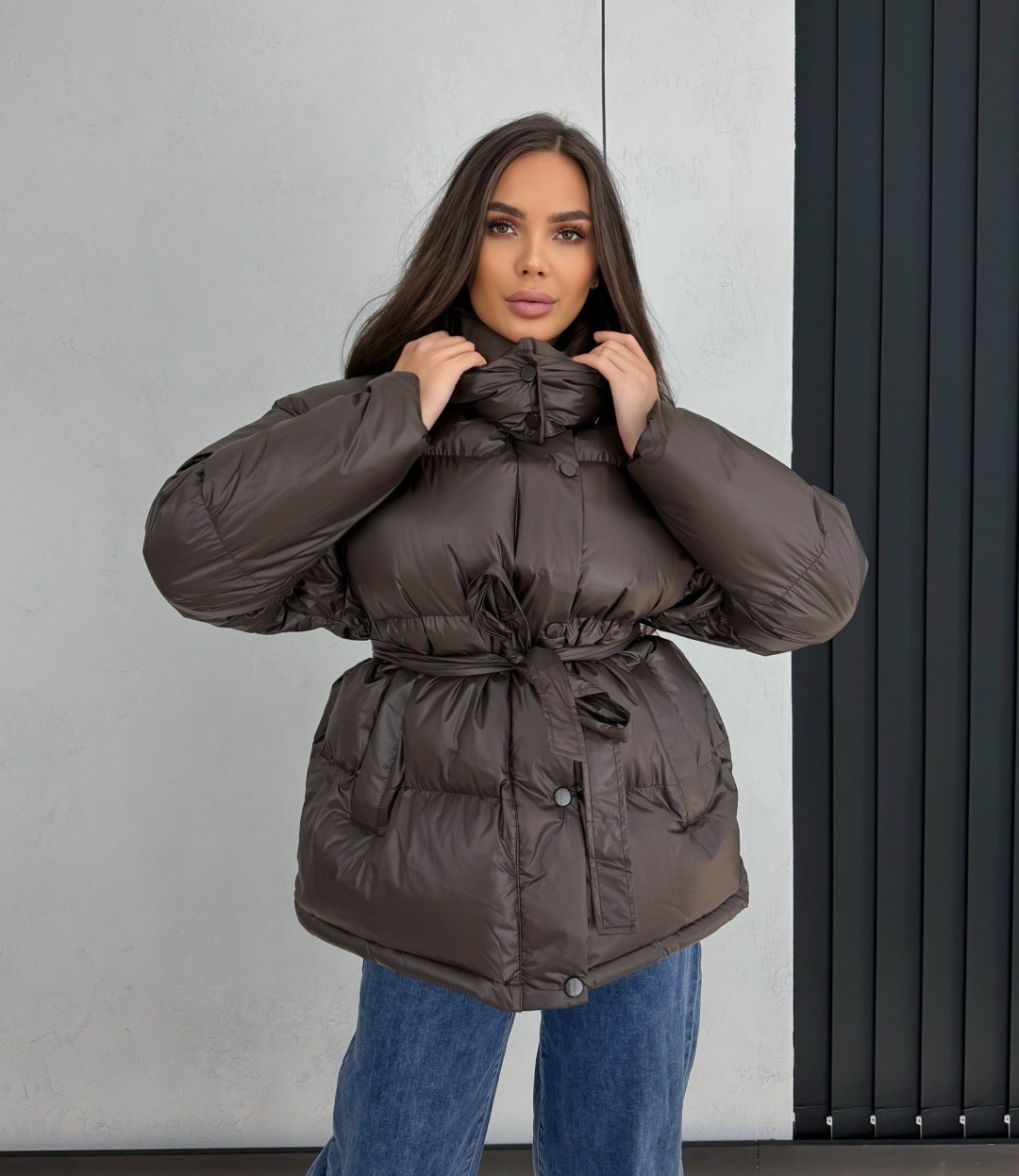 женские пуховики,куртка демисезонная,куртка с поясом,куртка пуховик,куртка оверсайз