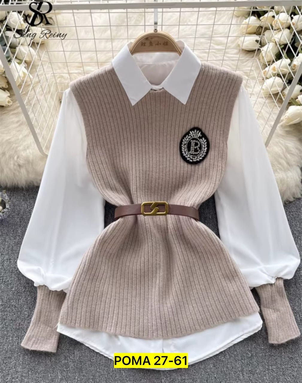 блузка вязаная,кофта комплект,блузка кофта,жилет с рубашкой,блузка для девушки