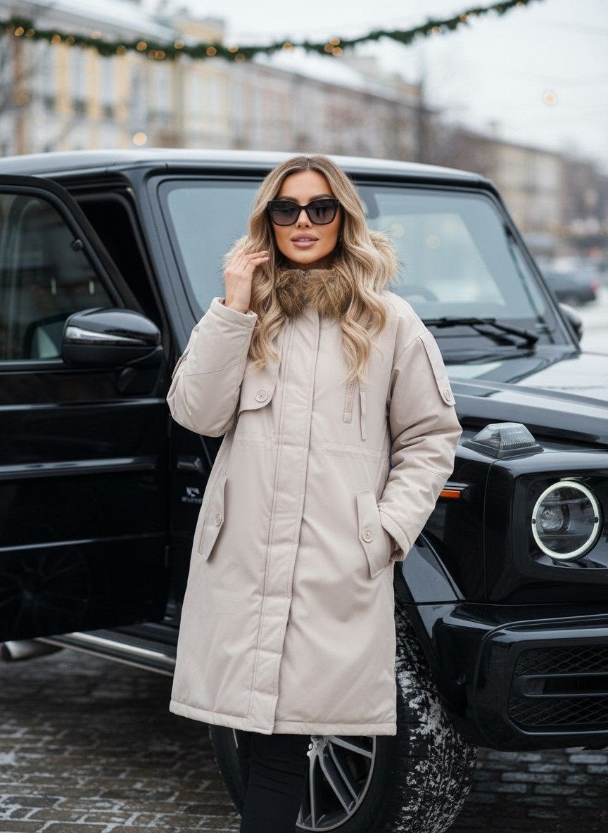 стильные пуховики,женская парка,удлиненная куртка,зимняя куртка,пуховик парка