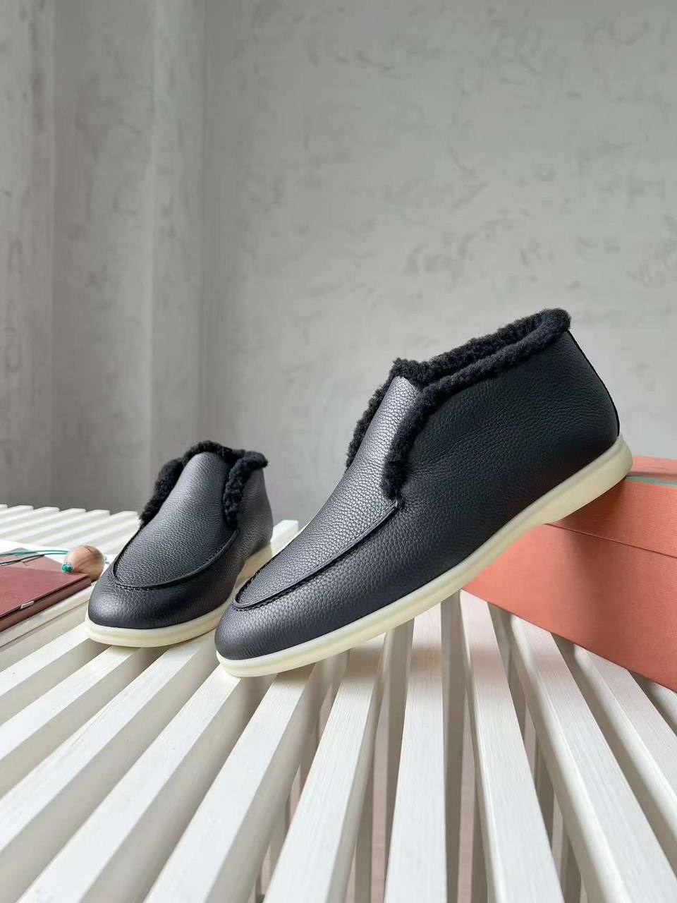 loro piana лоферы мужские,,loro piana лоферы,ботинки loro piana,лоферы с мехам