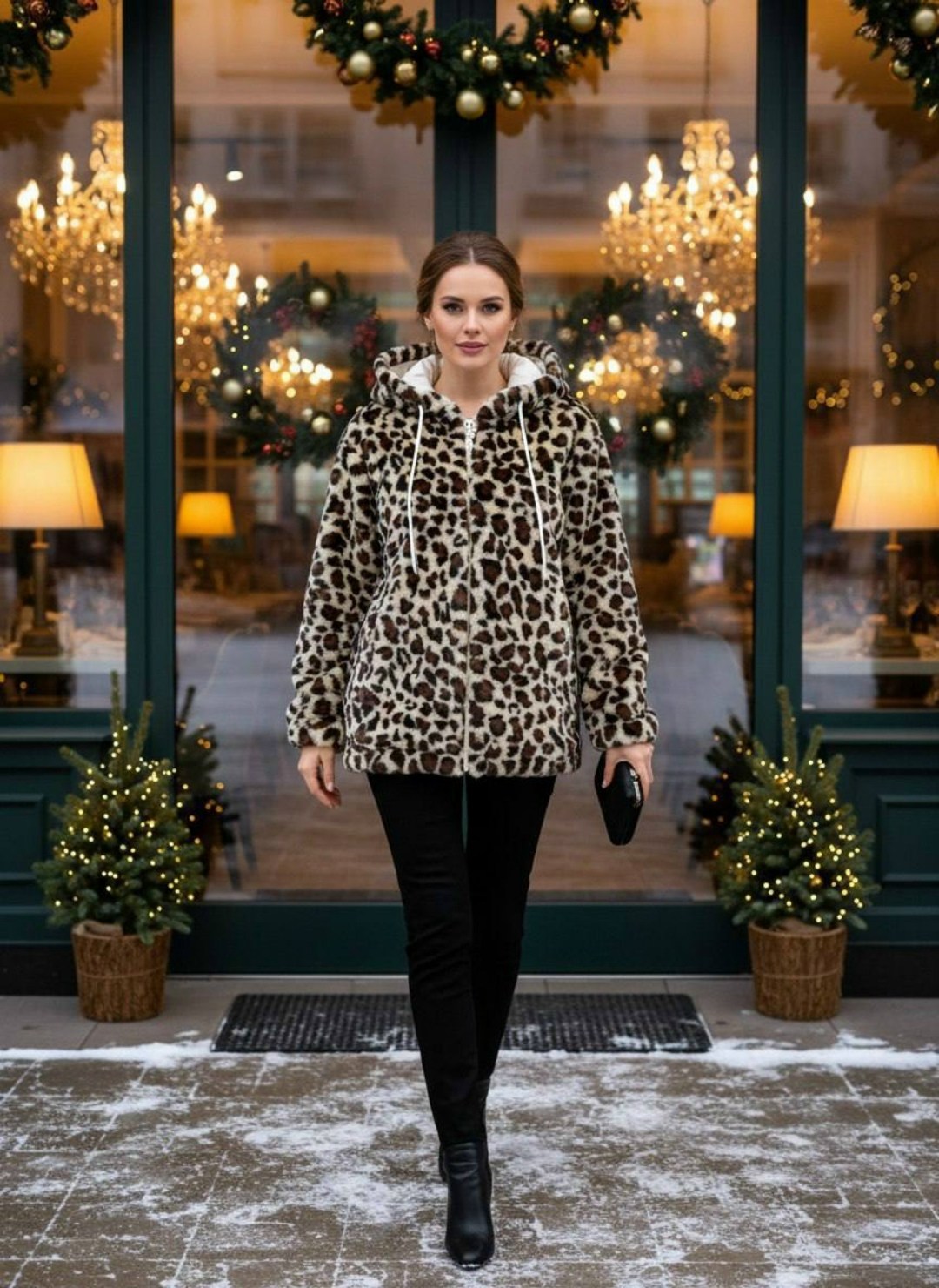 леопардовая куртка,gulliver леопардовая куртка,куртка с капюшоном,куртка женская,куртка зимний с капюшоном