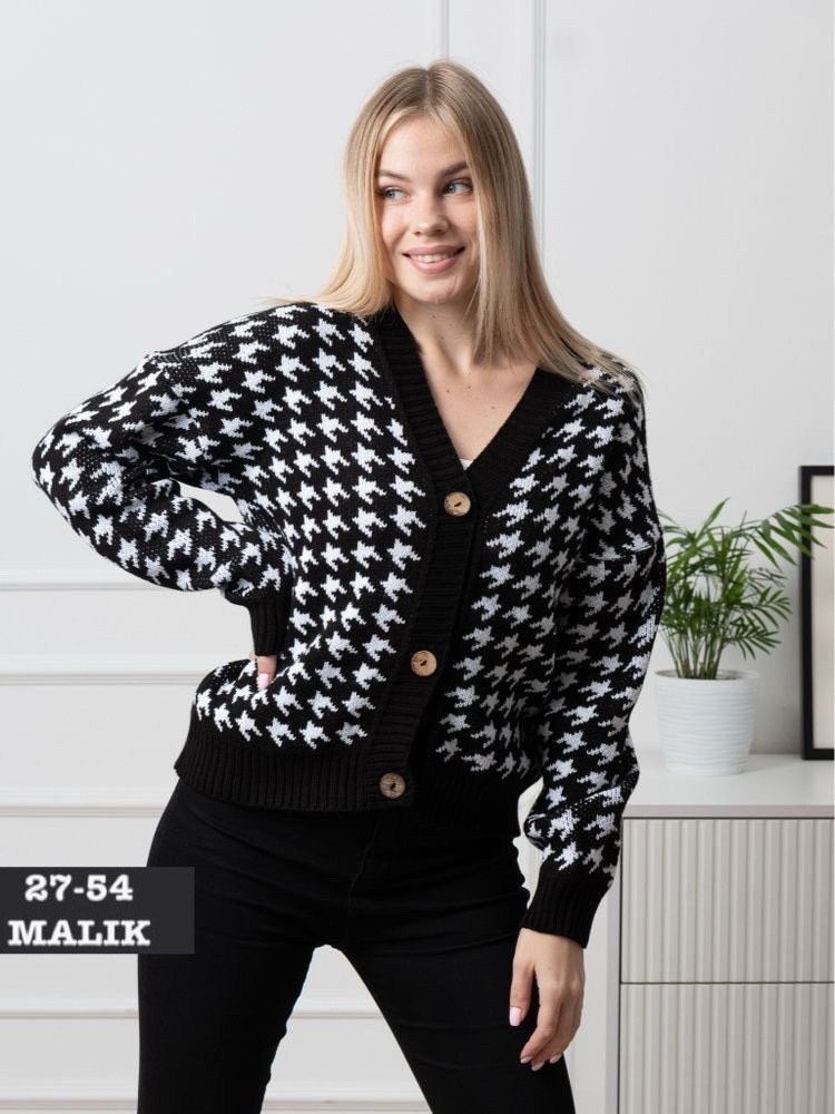 кардиган,кардиган гусиная лапка,кардиган женский,клетчатый кардиган,кардиган вязаное