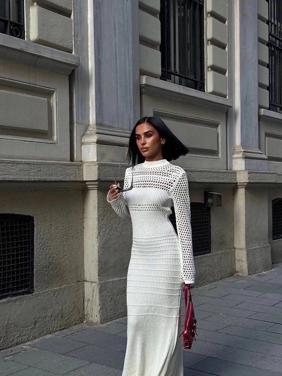 длинное вязаное платье,платья вязаное макси,платье длинное,вязаное платье