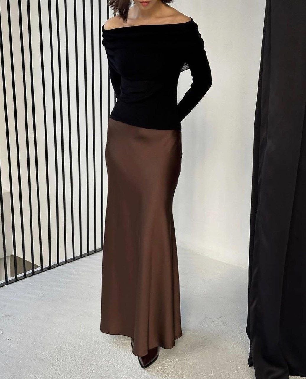 кожаная юбка с разрезом,,юбка из экокожи,юбка кожаная миди,юбка кожаная