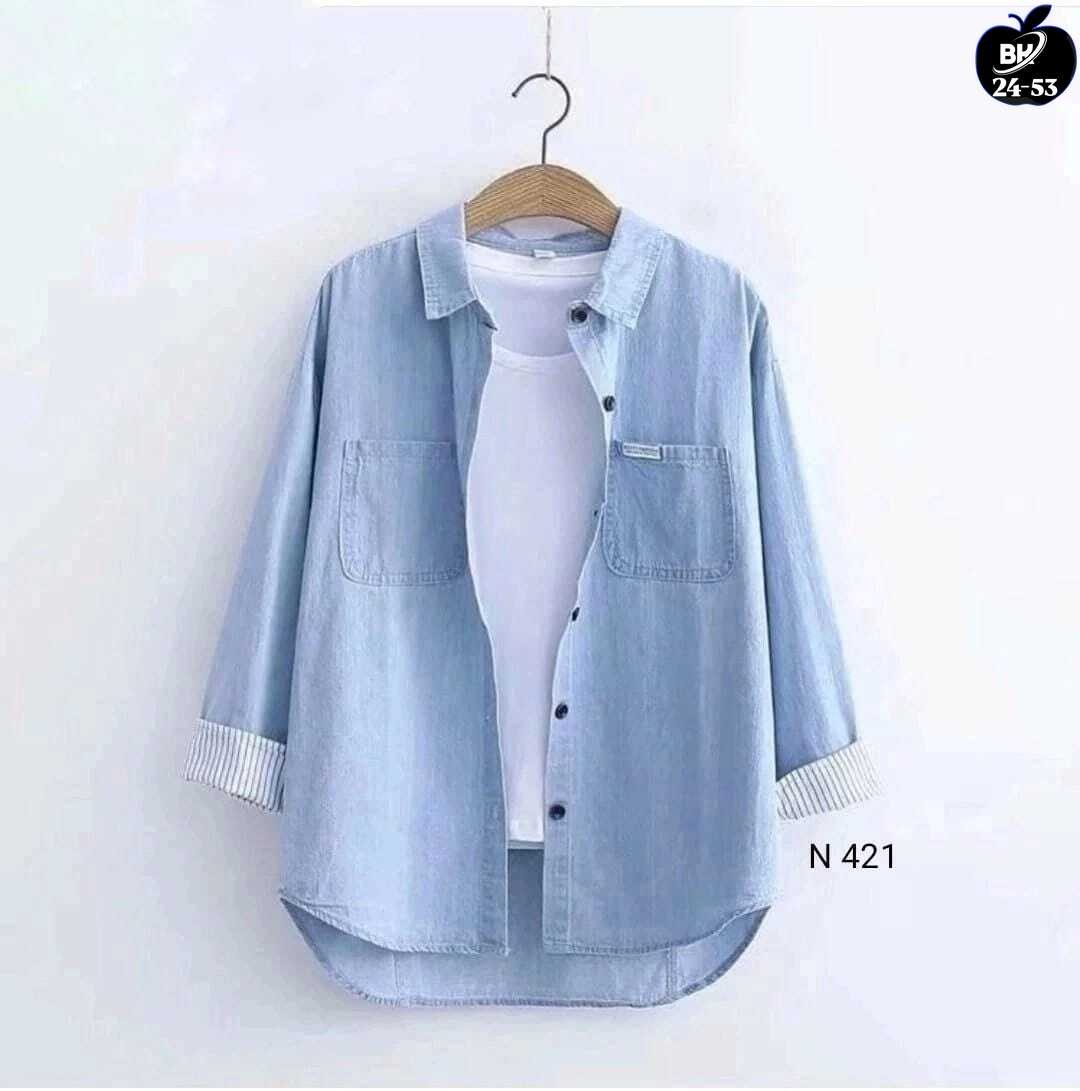 женская джинсовая рубашка с длинным рукавом,рубашка с длинным рукавом джинсовая,джинсовая рубашка женская 2025,женская джинсовая рубашка,рубашка джинс