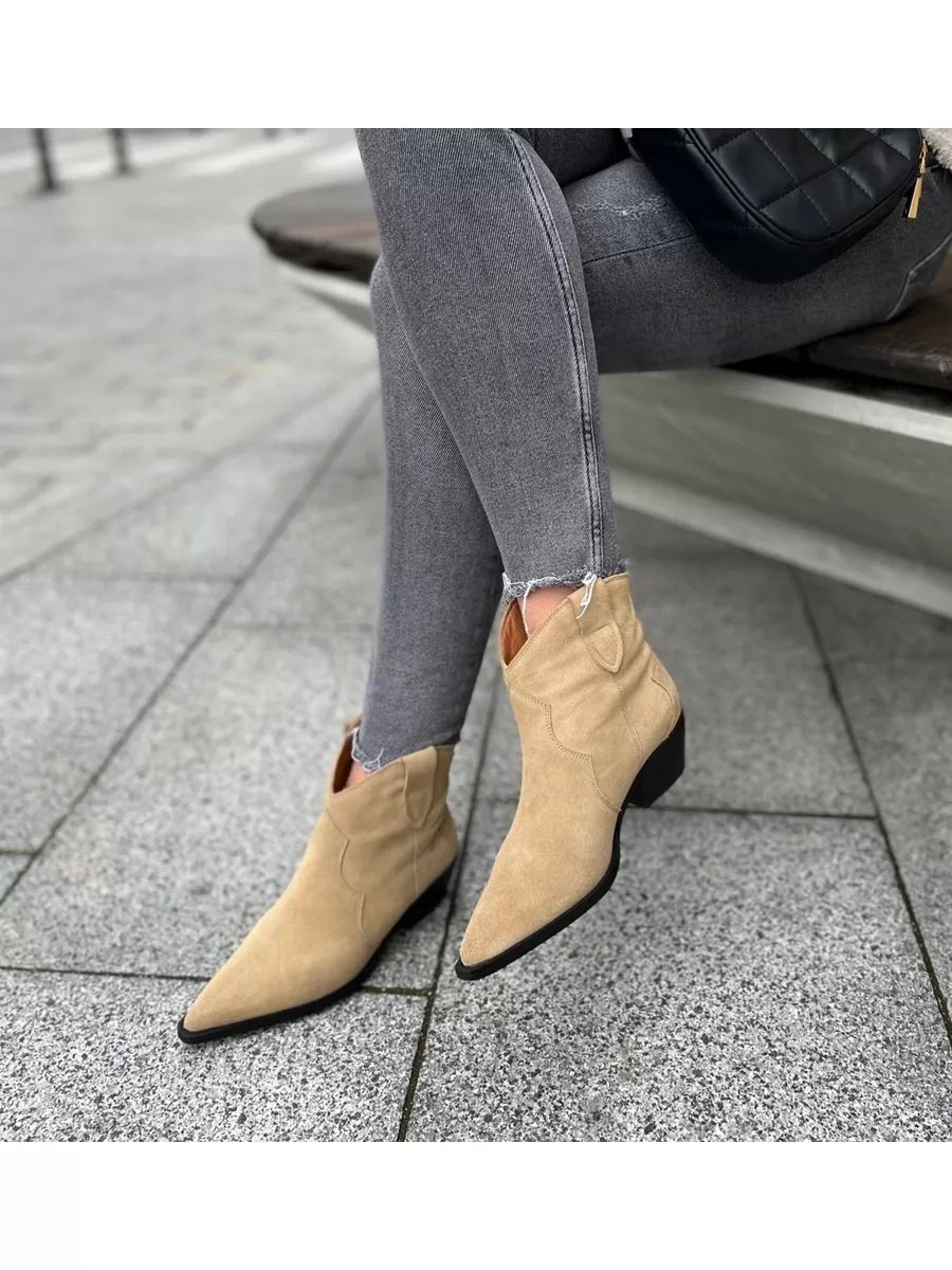 замшевые ботильоны,,замшевые ботинки,модные ботильоны,женские ботильоны из натуральной замши