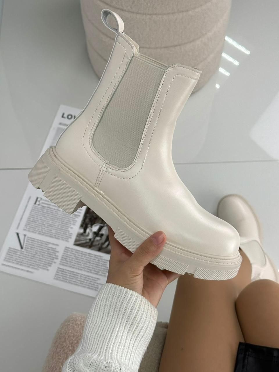 женские ботинки,ботинки челси женские бежевые,,женская ,женские ботинки челси