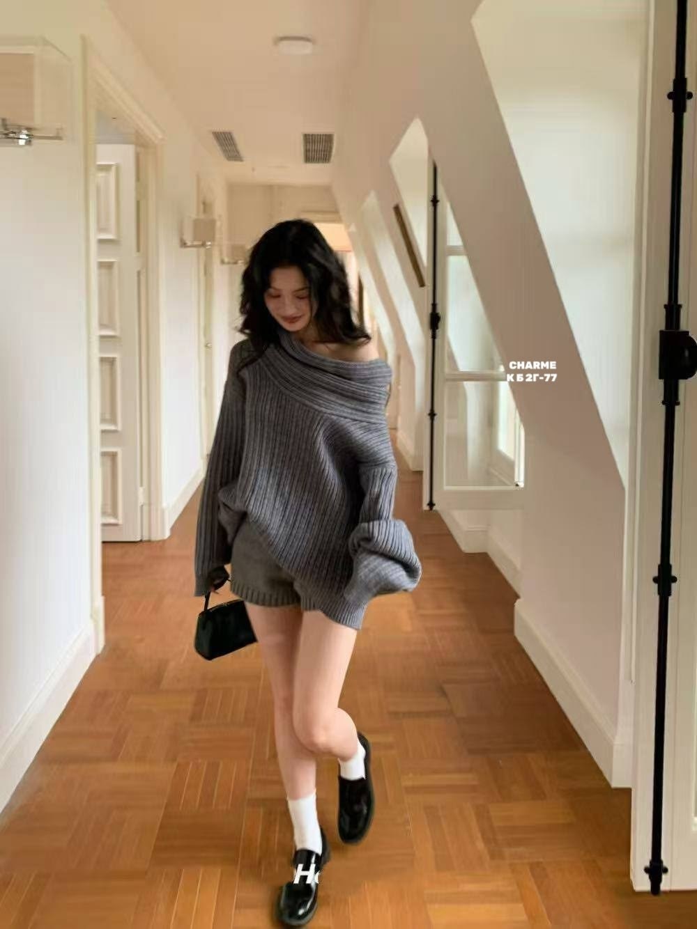 модные образы,свитер со спущенными плечами,стиль и мода,вязаные свитера,модные свитера