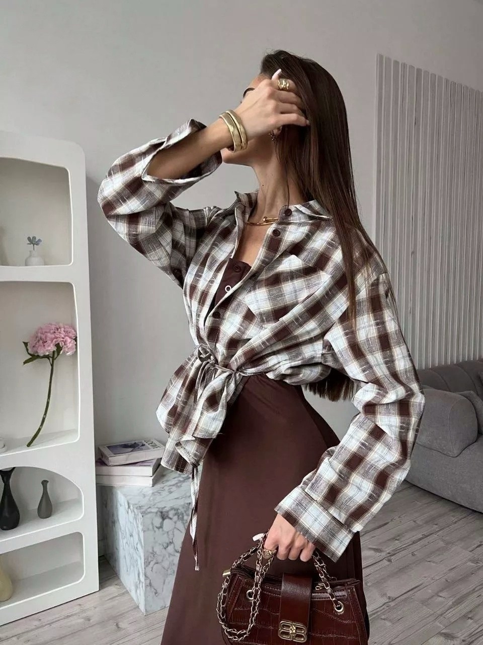 платье рубашка в клетку,стильный женский костюм,женская рубашка в клетку,женский костюм двойка,костюмы комплекты