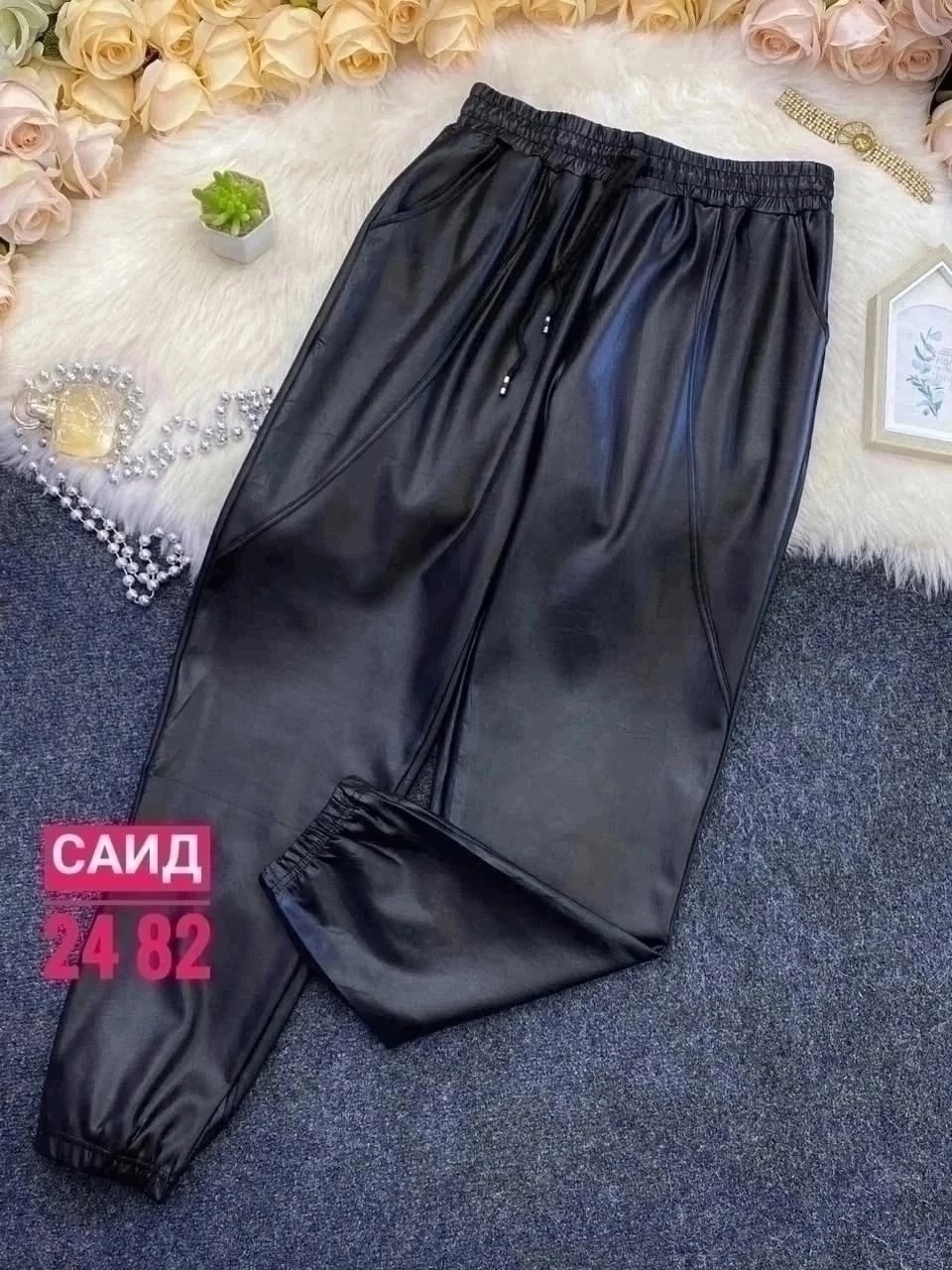 брюки кожаные женские штаны из экокожи с высокой,кожаные штаны,штаны из экокожи,брюки из экокожи женские,штаны кожаные женские