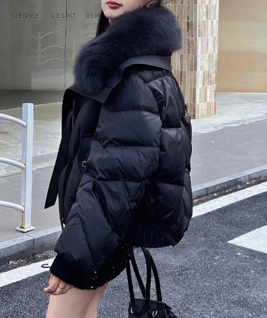 короткий пуховик,зимние женские куртки,пуховик с меховым воротником,куртка пуховик,куртка меховая