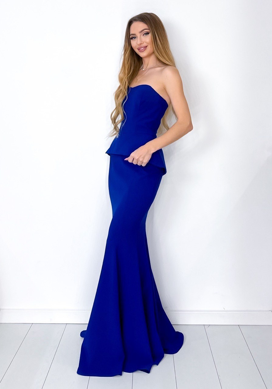 синее платье вечернее,платье рыбка вечернее,шикарные платья,платье креп,вечернее платье