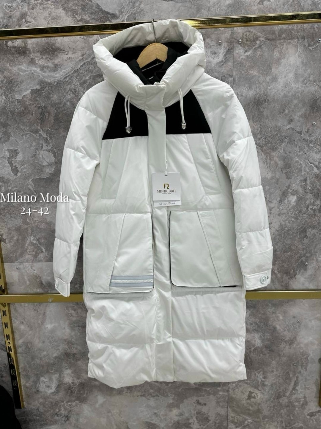 белый пуховик,женские пуховики,белый длинный пуховик,пуховик,пуховик средней длины