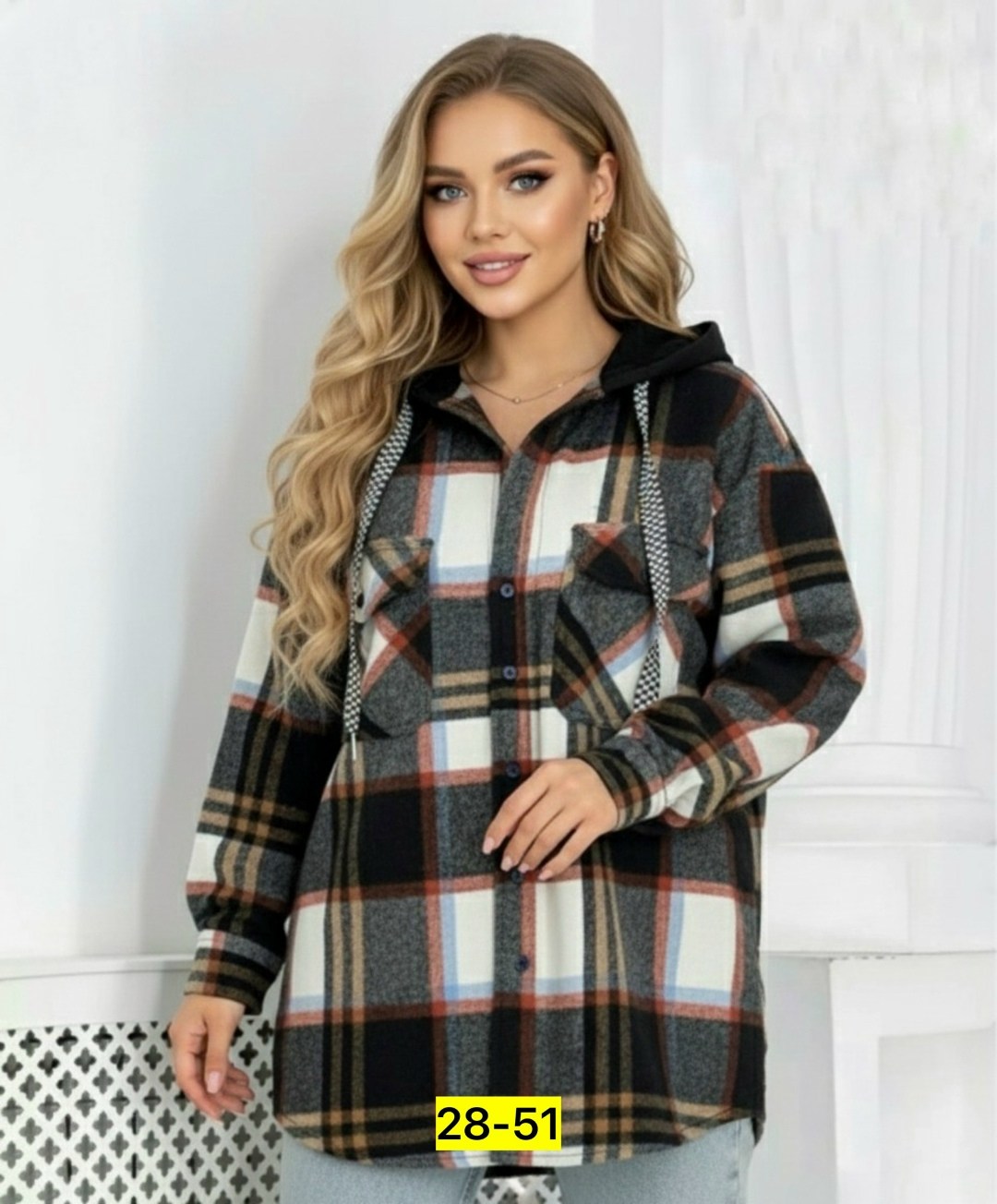теплая рубашка,рубашка с капюшоном,рубашки на меху,рубашка оверсайз теплая в клетку,