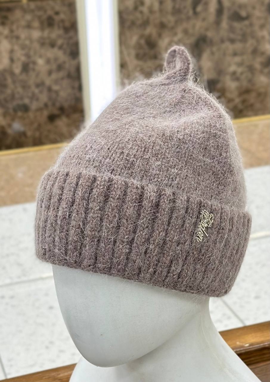 шапка белый,шапка женская,шапка,шапка бини ferz,шапка бини