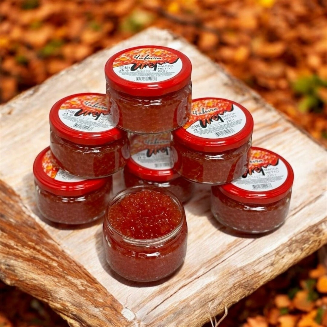 икра лососевая камчатская 220 грамм,икра лососевая зернистая премиум,икра лососевая сахалинская 220гр,икра красная лососевая,икра красная